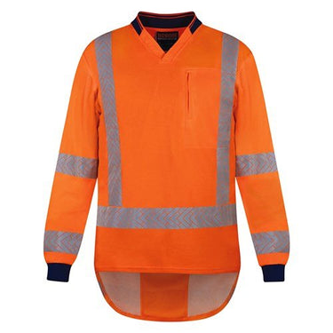 Bison Lightweight Long/Sleeve Polo - Kiwi Workgear